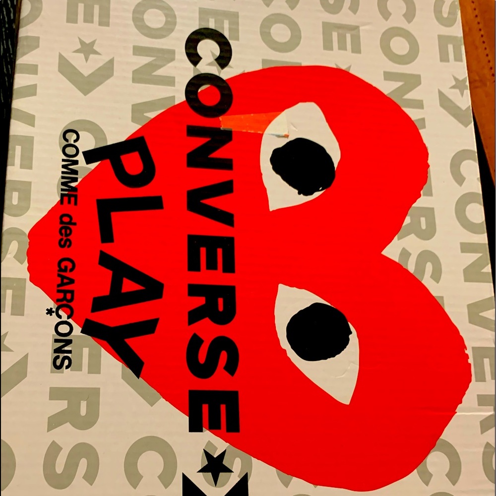 Comme Des Garçons Play x Converse 70 hip top sneakers ivory unisex size 5